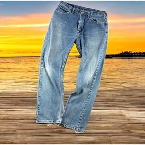 Wrangler Men's Slim Straight Jeans - Light Blue